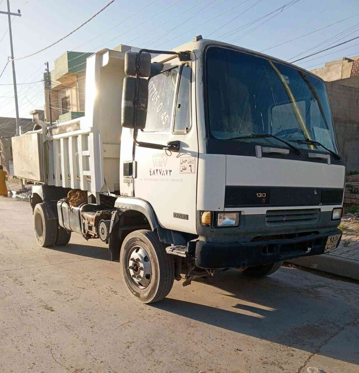 داف للبيع 
موديل:2000
محرك: 6سلندر 
حمل:6طن
حصة كاز:200لتر 
رقم الهاتف:***********
مكلف بالنشر
