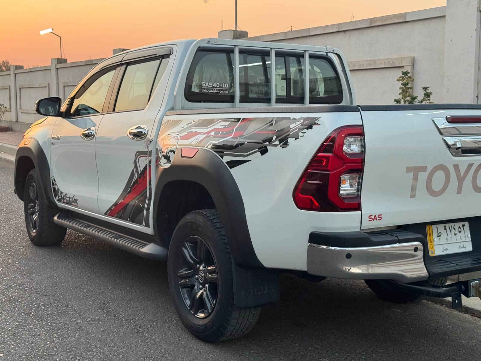 تويوتا هايلوكس 2024 SAR SAS 4x4
السيارة مرقم بغداد ب اسمي
ضمان شركة ساز  100 الف او 3 سنوات
السيارة ماشية 50 الف كيلو
تشغيل بصمة
تبريد بالمقاعد
محرك V6 سلندر 4000 
حساسات امامي و خلفي
كامرة خلفية 
قطعتين تبريد
شاحن لاسلكي 
السعر 4 شدات بيها مجال
مكاني بغداد الحرية الاولى 
***********
