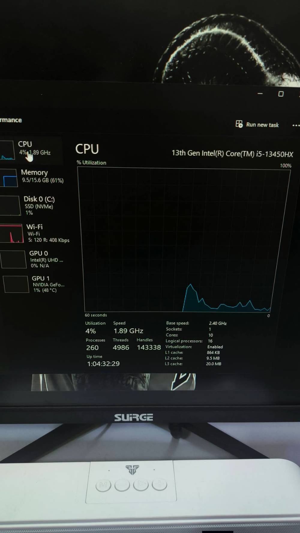 ASUS TUF F16 • i5-13450HX • RTX 5060 8GB