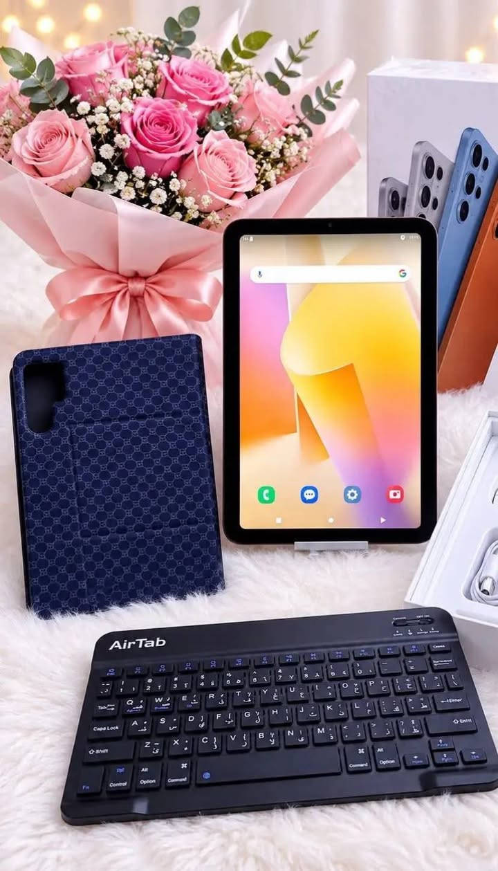 جهاز AirTab S26 Pro+ اللوحي بنظام أندرويد 
، ذاكرة داخلية: 1 تيرابايت | ذاكرة وصول عشوائي: 24 جيجابايت،
نظام تشغيل أندرويد 15،
بطارية بسعة 10000 مللي أمبير،
يدعم شبكة الجيل الخامس | يدعم شريحة SIM، 
يأتي مع هدايا مجانية (لوحة مفاتيح وماوس لاسلكيين ذكيين، قلم لمس، سماعة رأس، غطاء).
السعر 110.        يتوفر توصيل لكافة انحاء محافضات العراق للتواصل  أو الحجز واتساب ‏‪***********‬‏
