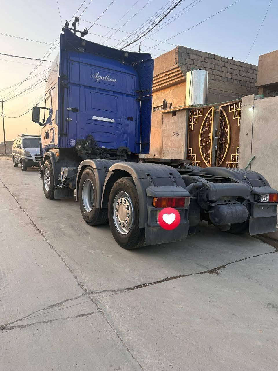 السلام عليكم 
للبيع سكانيا راس تريلة فقط سنگل خلفي   2003 محرك 420 انجكتر خطين شرط گير كوبره 3×3 طخم تاير سنوية نساف شرط التحويل رقم اربيل عنوان موصل مصفره ضريبه وغرامات سعر 175 $
للأستفسار ***********/***********
