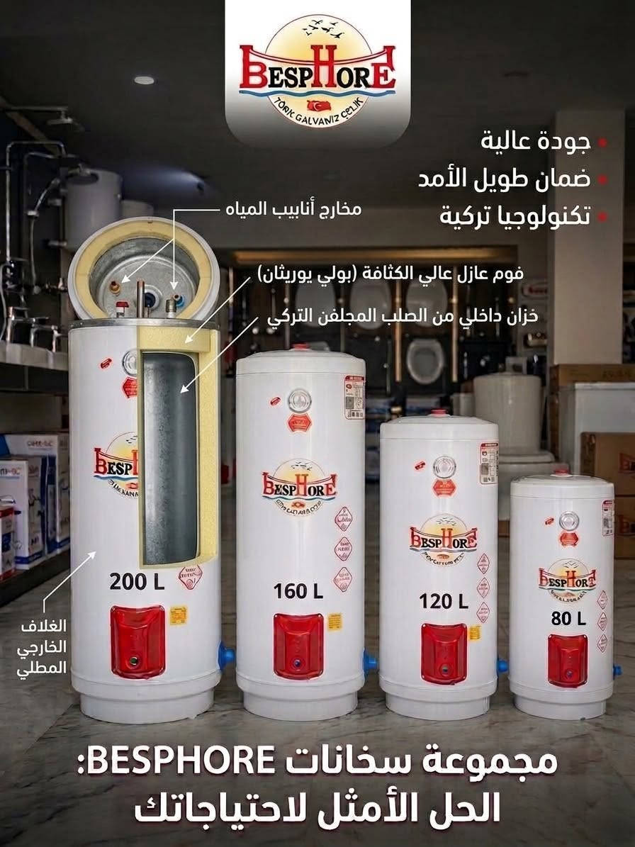 سخانات تركية • كل الأحجام