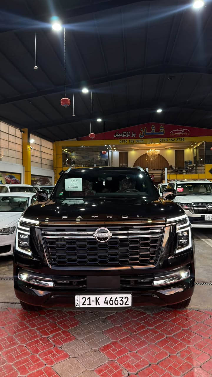 🔷 Nissan Patrol platinum  2026 للبيع 🔷
نيـسان باترول platinum 
‎📍شركة السور
✨ فئة platinuim فول مواصفات 1/1
✨ داخل احمر
 راقي وجگات مميزة
✨ نفس وكالة وعلى حلاوتها
📏 الممشى:10 ألف كم حقيقي – شرط
🔒 السيارة مكفولة كفالة عامة من دعامة لدعامة
بدون صبغ، بدون شخط
محرك وگير شرط، برغي مامفتوح
بدون صوت، بدون تبخير، جاهزة 100%
————————————————————————-
‏‎🌟 المواصفات
• بانوراما
• جگات كهربائية تصعد وتنزل
 • بصمة وتشغيل عن بعد
• رادارات أمامي وخلفي وجانبي
• 3 شاشات خلفية + DVD
• 5 كاميرات + كاميرا 360
• كشنات جلد داخل احمر
• تدفئة وتبريد + ميموري
• كشنات كهربائية
• ثلاجة (سلاجة)
• صندوق كهربائي
• شاشة كبيرة
• حساسات أمامية وخلفية
• مرايات شفط وكهربائية
• وغيرها هواية مواصفات
—————————————————————————
💰💰💰سعرر:::788$$$$ ورقة و بيها مجال قليل
🌇🌇مکان:::داخل سليمانية معرض شڤان
☎️☎️رقم موبايل::***********–*********** السليمانية, العراق

نص مكتوب في الصور:
- 2026
- السور
- ***********