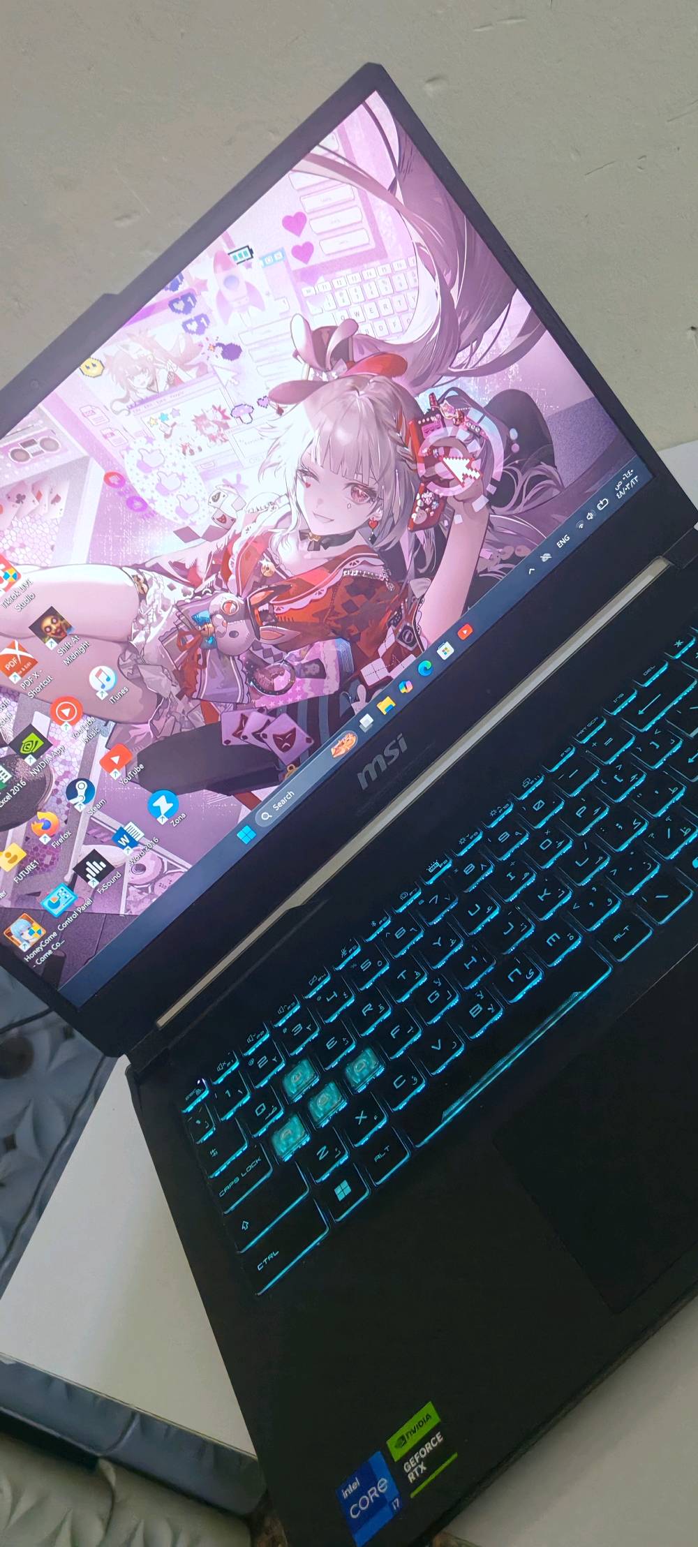 لابتوب msi cyborg 15 a13vf نظيف جدا جدا جدا