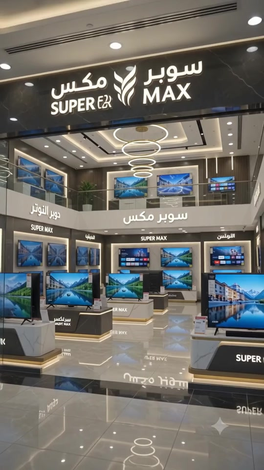 ✨ وفرنالكم عرض التقسيط المريح من سوبر مكس! 📺 كل اللي عليك تختار الشاشة اللي تناسبك، وإحنا نوصلها إلك لباب البيت 🚚 📞 للاستفسار والحجز: *********** ***********

