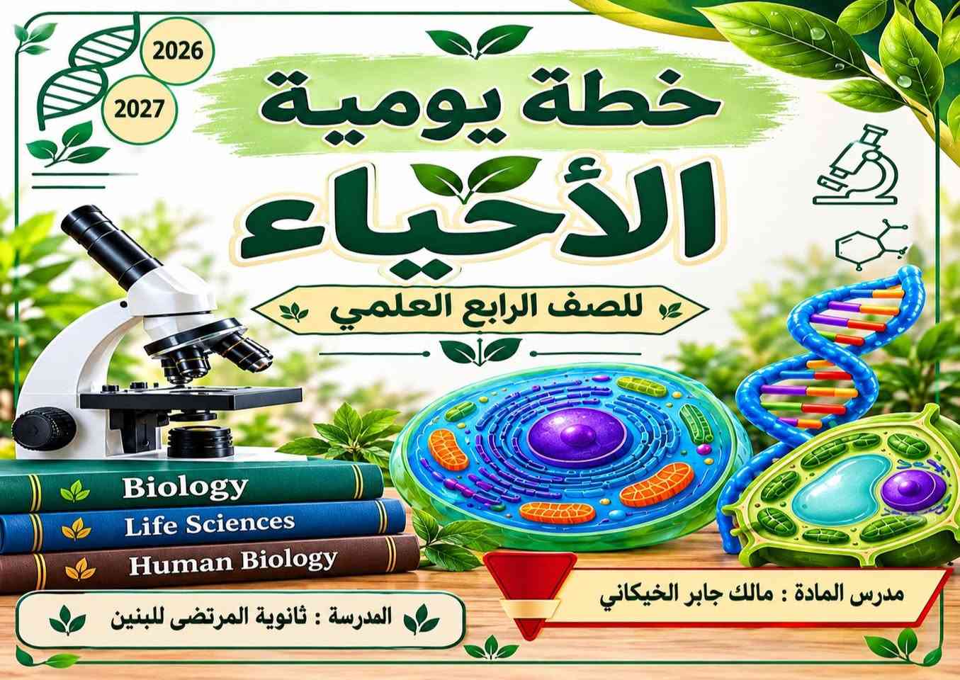 خطط يومية • باسمك • ثانوي وابتدائي