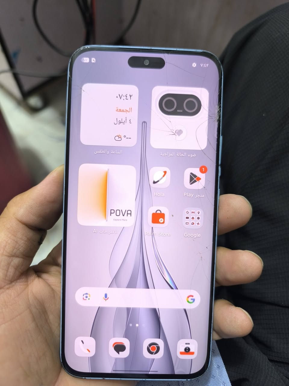 Ticno pova slim 5g 
جهاز مواصفات عالميه غني عن التعريف بي ضربه بلشاشه ما مآثر على اللمس والاستخدام سعره مناسب بسبب الكسر 
***********
