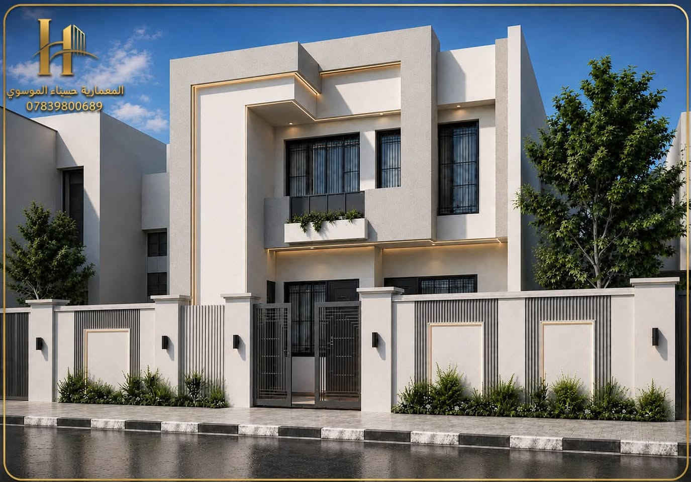 من أعمالنا تصميم دار سكني
 في محافظة بغداد
 
لطلب كافة التصاميم يسعدنا تواصلكم
 عبر واتساب :***********

نقدم لكم مجموعة متكاملة من الخدمات
 لكافة محافظات العراق  :
-مخططات معمارية ثنائية وثلاثية الأبعاد
-مخططات ميكانيكية
-تصاميم داخلية 
-تصاميم واجهات خارجية (نهارية وليلية)
