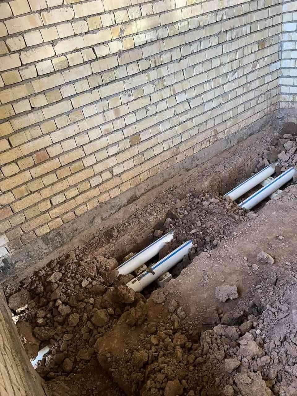 تأسيس ماء ومجاري *********** تأسيس صحيات ***********
