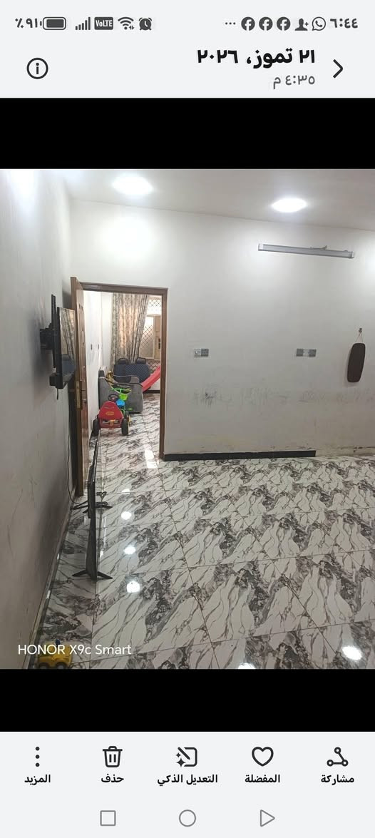 منزل للبيع /١٢٠متر واجهة /٦/يحتوي على ٢غرفة نوم وصالةومطبخ /وخدمات /بيت نظيف موقع ممتاز /شهداء البياع /قرب شارع العام /الاستفسار على هذا الرقم /***********
