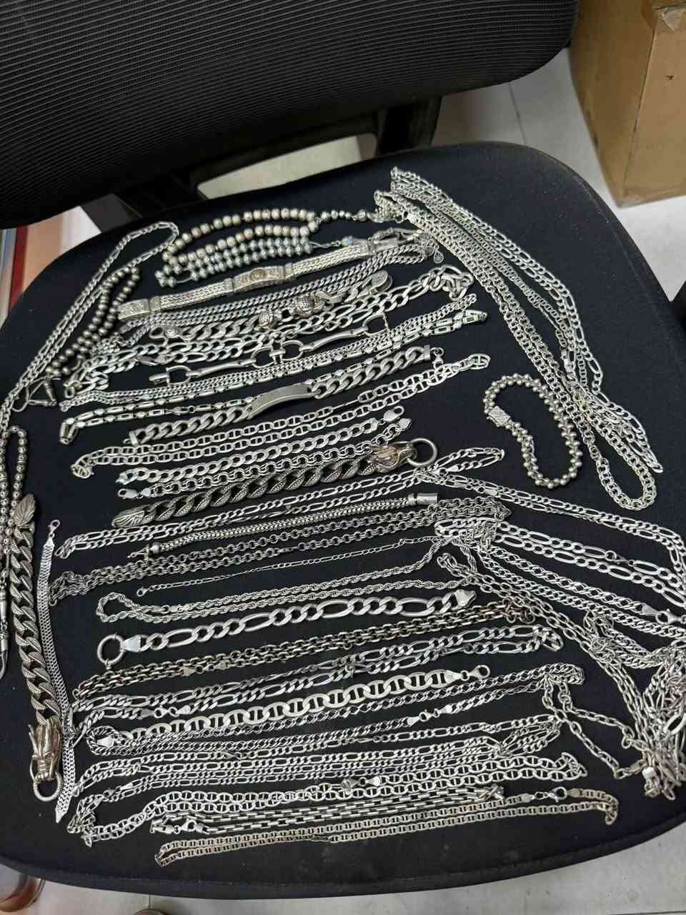 كيلو ونص فضة • زنجيل سوار سبحة • نظيف بدون تصليح