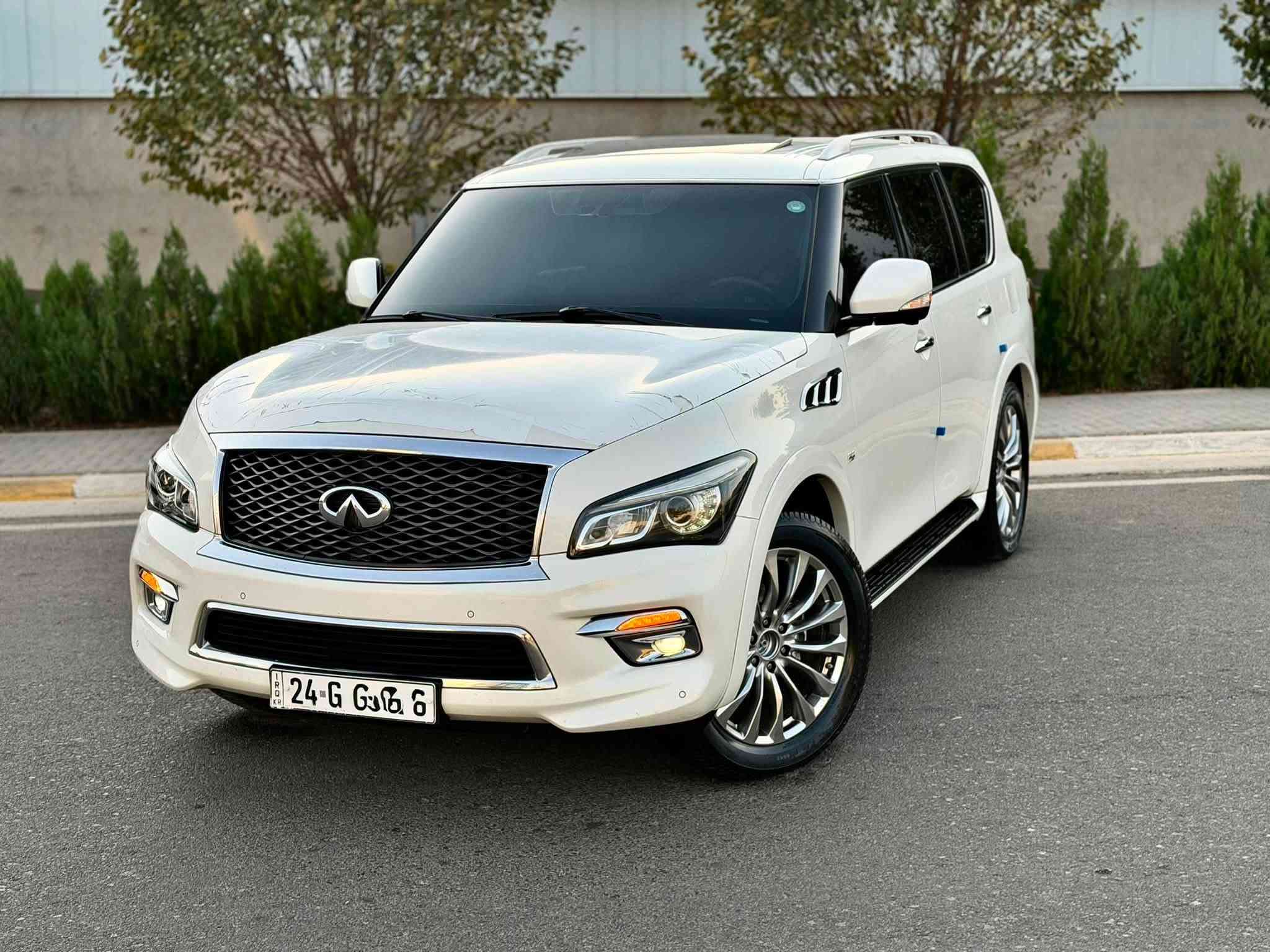 ‏ INFINITI QX80 2016
أنفنيتي QX80 موديل 2016 فول فول مواصفات ١/١
مواصفات خليجي وكالة شريك سردار ✅
سيارة جديد مثل شريكة 📦📦🧿🧿
-----------------------------------------
مكان🌆: سليماني                   
 سعر💵:  219$ 
تليفون 📲: *********** 
  -----------------------------------------
▫️محريك V8 5.6L تمانية سلندر
🔹گير و محرك بشرط برغي مامفتوح شرط📦
🔹بدون صوت و صرف و خلل كل بشرط فحص
🔹ماشيه 96  الف كيلو متر حقيقي 📦✅

▫️ بصمتين بلادي و سماعات و كتلوك كل موجود✅
 
▫️سيارة كلين تايتل وكالة شريكة سردار
🔹صار بلعراق ( باب خلفي و نص جملغ صبوغ )❌
🔹بدون داخل و بدون أيرباگ شرط فحص✅
🔹حتل دعاميات بيلادي بدون صبوغ 
🔹سيارة حيل حيلوة جديد جديد ماشاالله
🔹سيارة على وضع شريكة لوك لوك 📦📦

 
▫️مواصفات
{{ بصمة - سلايت - داخل بيجي - فورويل - رادار امامي و خلفي - رادار جانبي - ثلاجة -  خمس كاميرا - ٣ شاشة - تشغيل عن بعد - صندوق شفت - كشنات جلد - كشنات تتفيئة و تبريد - كشن و ستيرن خزن - كشنات امامي و خلفي كهربا - تيريد مركزي - حصاص امامي و خلفي - سماعة BOSE - مراي شفت - بغاغ لايت - داخل فورميكا - ڤوليوم - تحديد سورعة - لايت وزينؤن - بگلايت ليد - بعد }}
 
▫️اربع تاير و ويل حجم 22 بيلادي جديد جديد
🔹سيارة جديد ماشالله بدون نواقص
🔹سيارة شرط بدون اى نواقص گير و محرك و حدادي و كاهرباى كل بشرط
🔹سنوية و رقم جديد سنوي بأسمي تحويل غرامة بشرط
