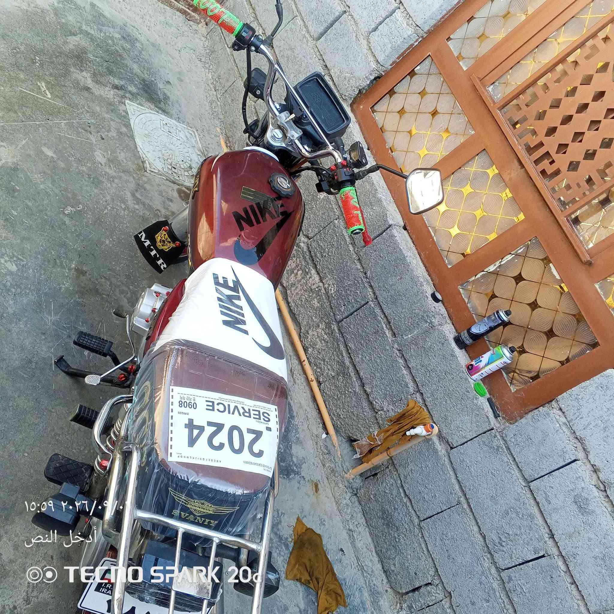 سلام عليكم للبيع سونك موديل 2024 محرك 200 شرطتر وح تفحص مكاني فلوجه لسعر 675مكلف بنشر لتصال***********
