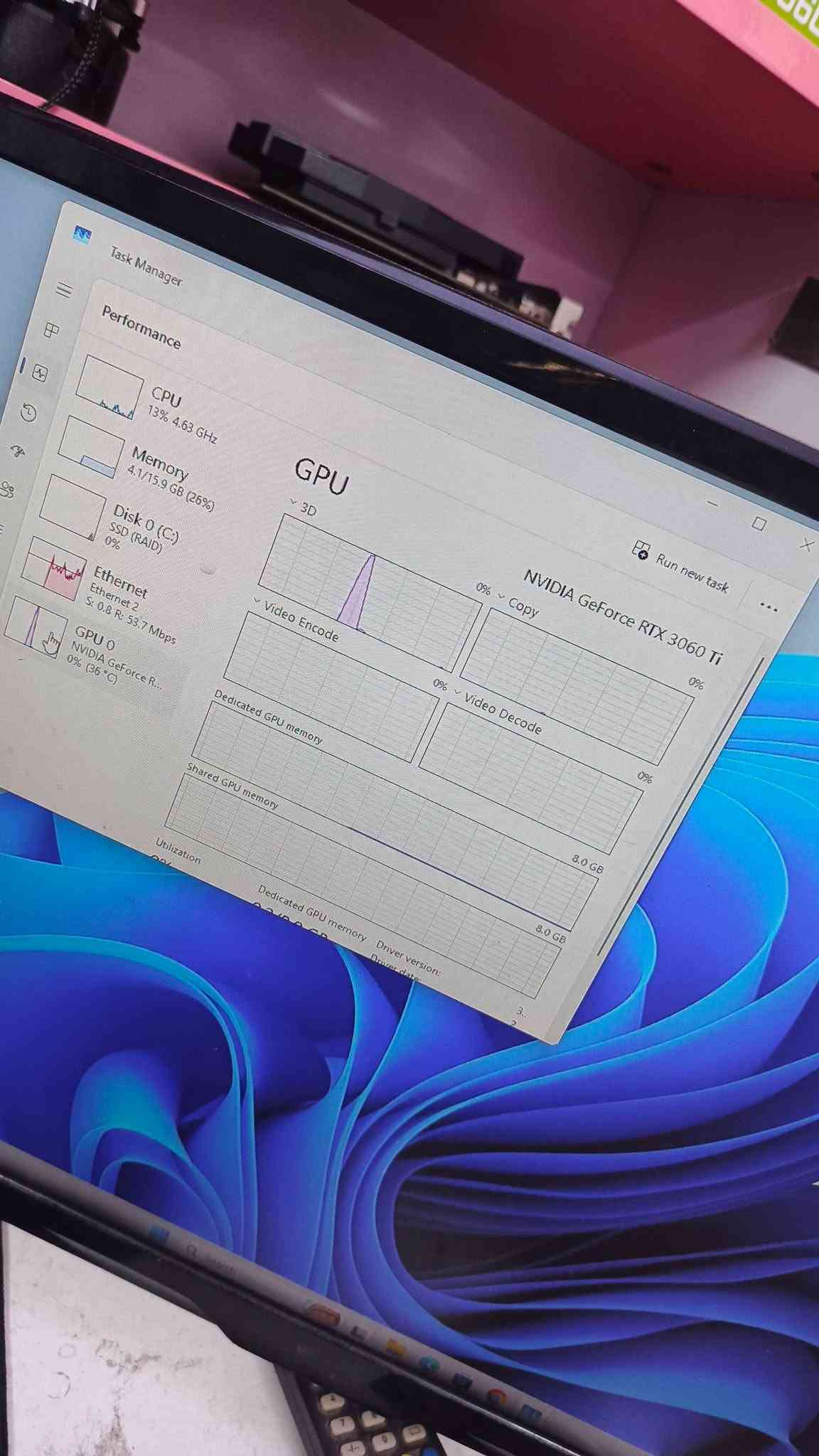 i7-9700K • RTX 3060 Ti • رام 16 جيجا