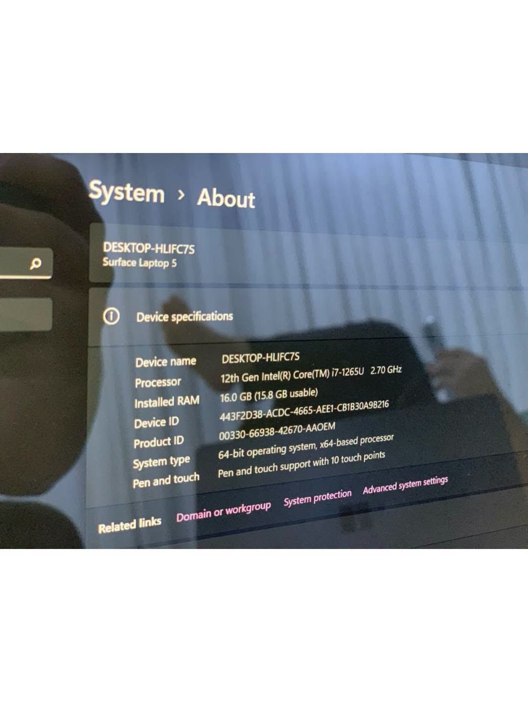 سيرفس لابتوب 5 • i7 جيل ١٢ • ١٦ جيجا رام