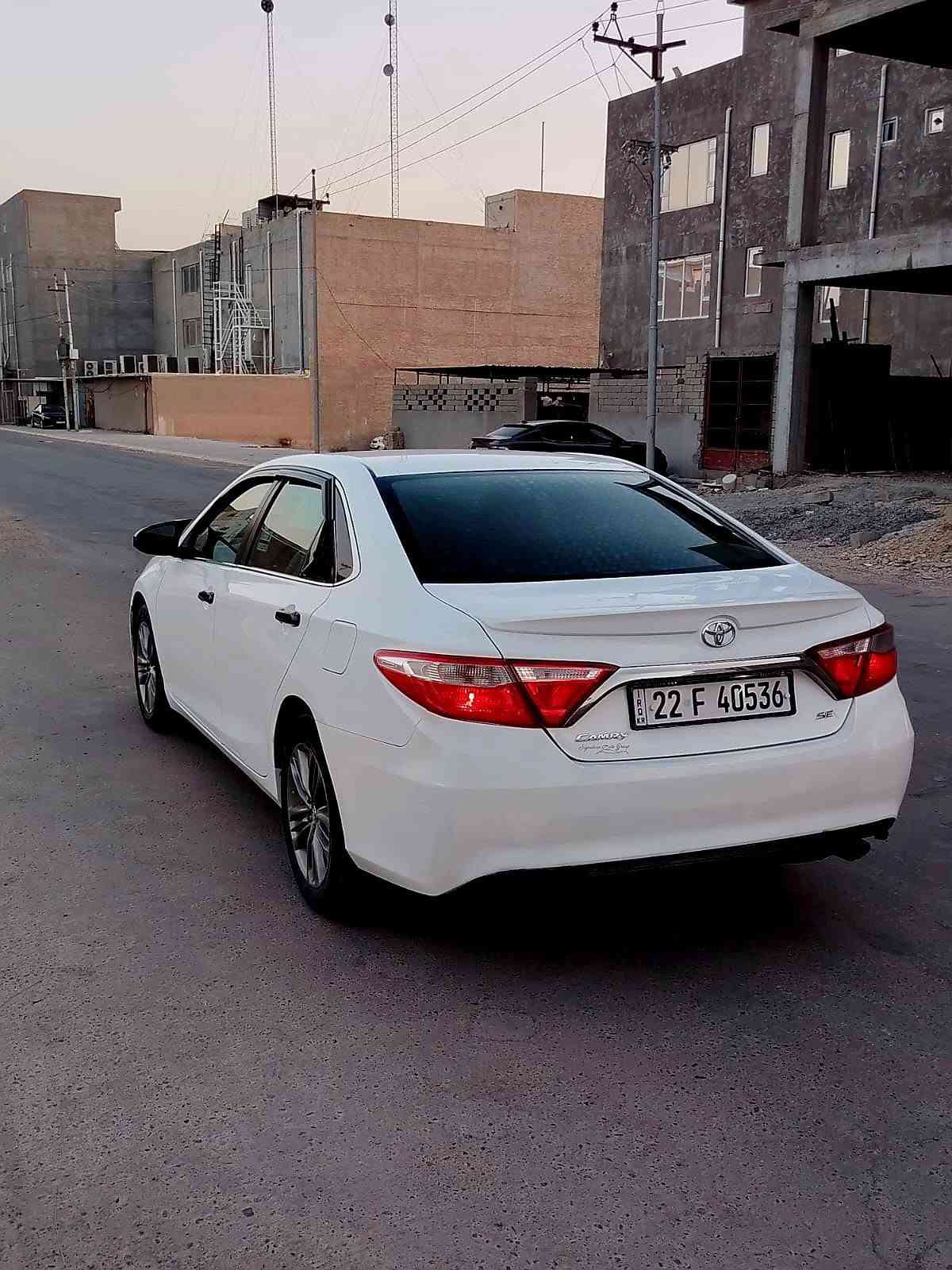 السلام عليكم
كامري موديل ٢٠١٦ 
بسعر مناسب ١٢٦
مواصفات SE ضرر بنيد وبين الجاملغ والباب بدون دواخل محرك وكير شرط صدر تخم تاير كله جديد تبريد شرط تحكمات ستيرن حساسات خلفيه كشنات كهرباء رقم أربيل دولي باسمي تحويل ثاني يوم
العنوان تكريت 
***********
