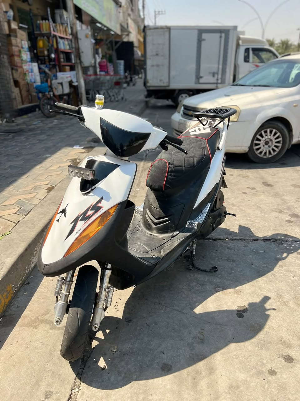 سلام عليكم
دراجه ماكس عدله

دراجه نضافه فول

دراجه مزوده كلجات رياضي

مـكينه 49 بلادي 

دراجه كلشي شغال 

الـسعر 575 🔒

مكان الفلوجه 

الاتصال… ***********
