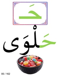 الصف الأول الابتدائي • بطاقات حروف • ١٦٢ بطاقة