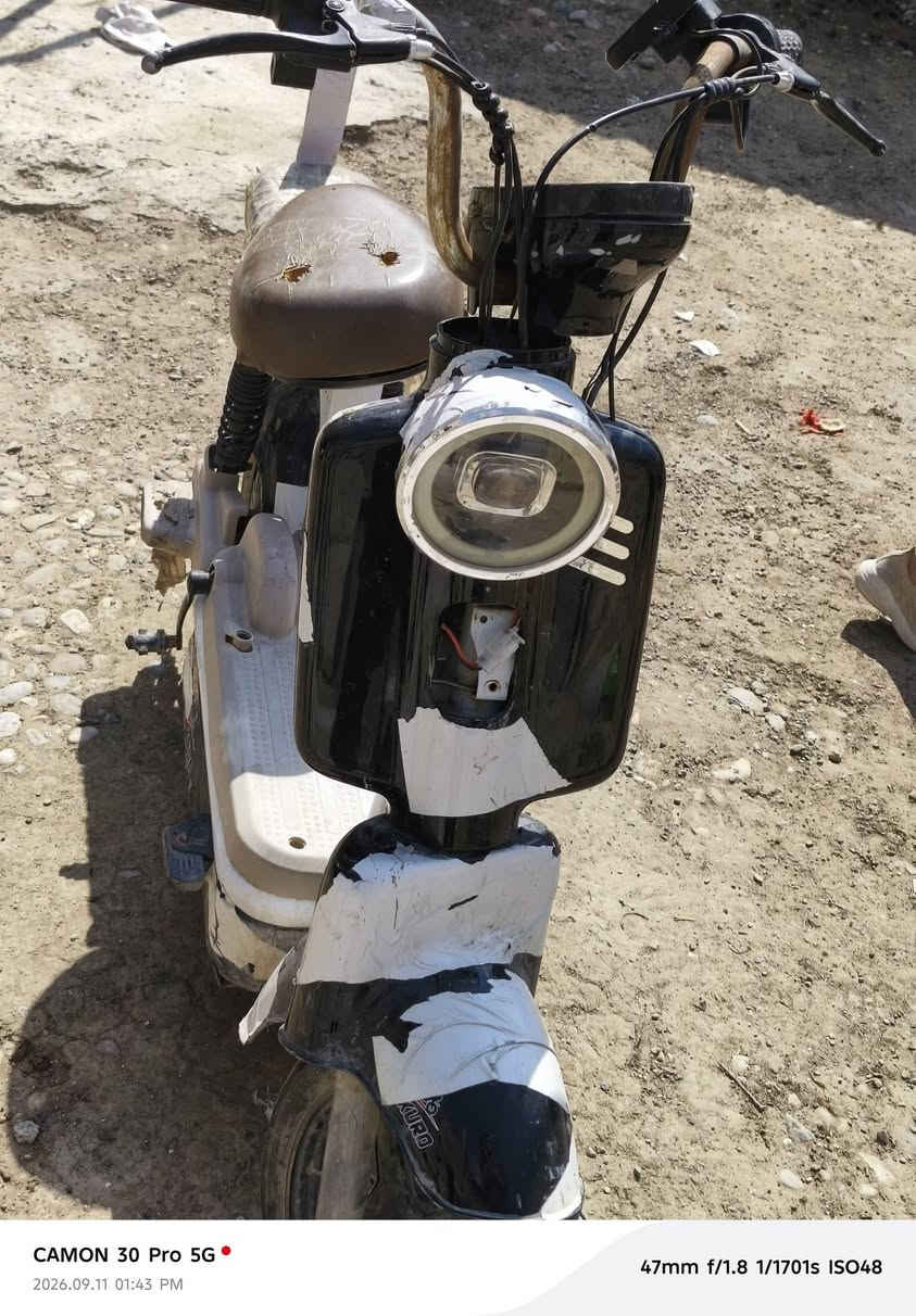سلام عليكم
ماطورات اثنين للبيع بطارياتهن منفوخه اثنيهن بس البطاريات اي خلل مابيهن والنضافه كدام العين السعر 200 وبيهن مامجال للطيبين 
***********

نص مكتوب في الصور:
- CAMON 30 Pro 5G
- 2026.09.11 01:50 PM
- 47mm f/1.8 1/253s ISO50
- CAMON 30 Pro 5G 2026.09.11 01:50 PM 47mm f/1.8 1/242s ISO50
- 47mm f/1.8 1/265s ISO50
- CAMON 30 Pro 5G 2026.09.11 01:43 PM 47mm f/1.8 1/1701s ISO48
- 2026.09.11 01:43 PM
- 47mm f/1.8 1/2012s ISO48
- 47mm f/1.8 1/2294s ISO49