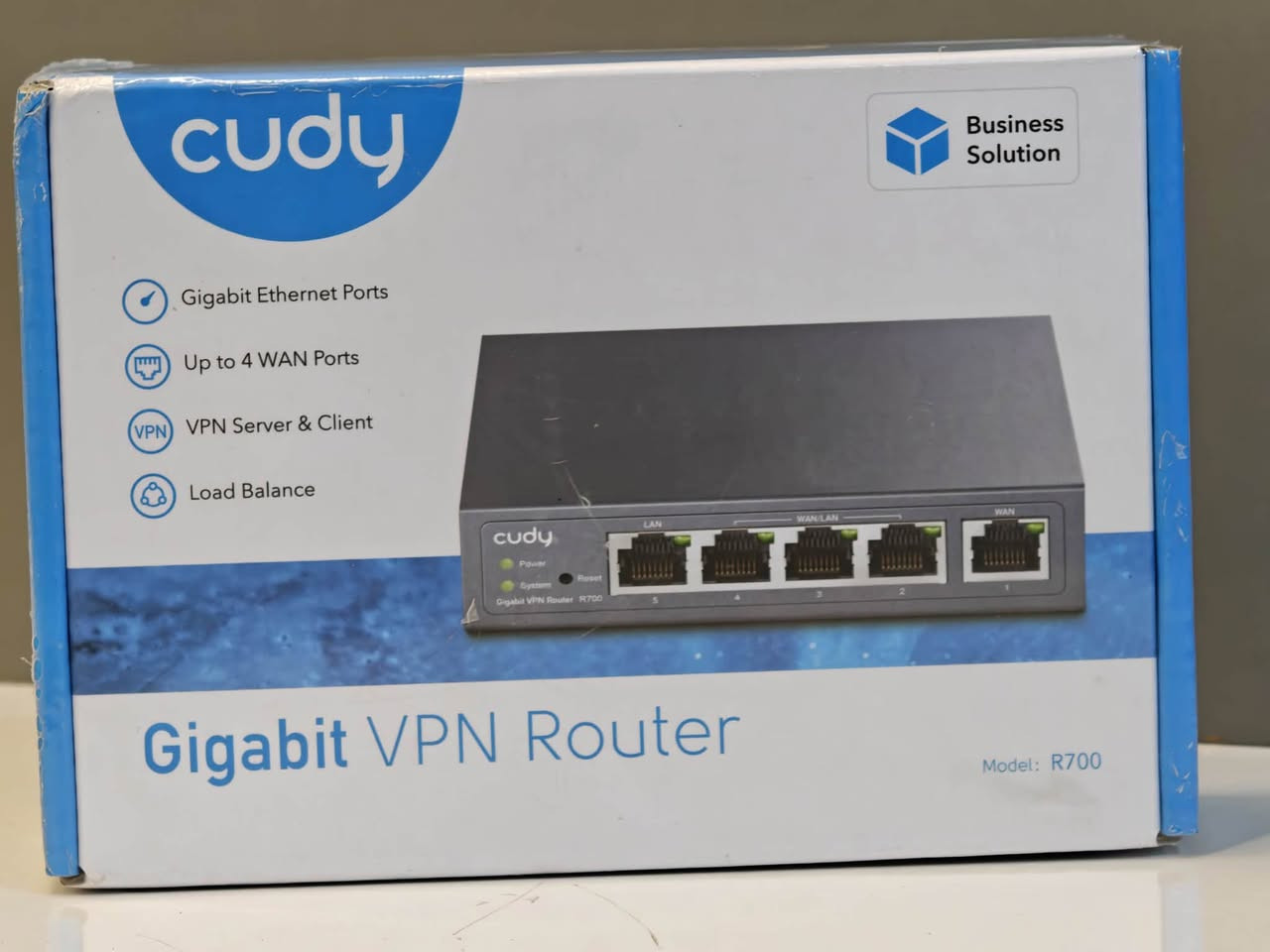 Cudy R700 load palance

توفررر بسعر مناسب جديد 
 
للحجز والاستفسار واتساب *********** او مراسلة الخاص
كذلك متوفر كافة مواد واجهزة  الانترنيت كذلك متوفر كافة مواد واجهزة  الانترنيت

نص مكتوب في الصور:
- cudy BUSINESS SOLUTION R700 Gigabit VPN Router STABLE | SECURE | SMART NETWORK 5 Gigabit Ethernet Ports Up to 4 WAN Ports VPN Server & Client Load Balance Link Backup IPv4 / IPv6 PPPoE / Static IP
