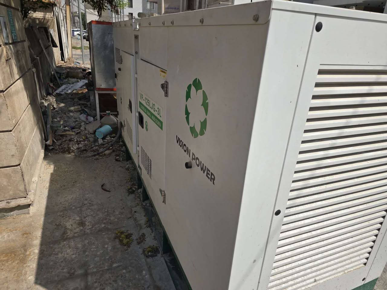 مولد كهرباء صيني 120 kv مشتغله لمده شهر على وضع الشركه موجوده في بغداد العرصات للبيع بسعر ١٢٠٠٠$ التواصل على هاتف ***********
