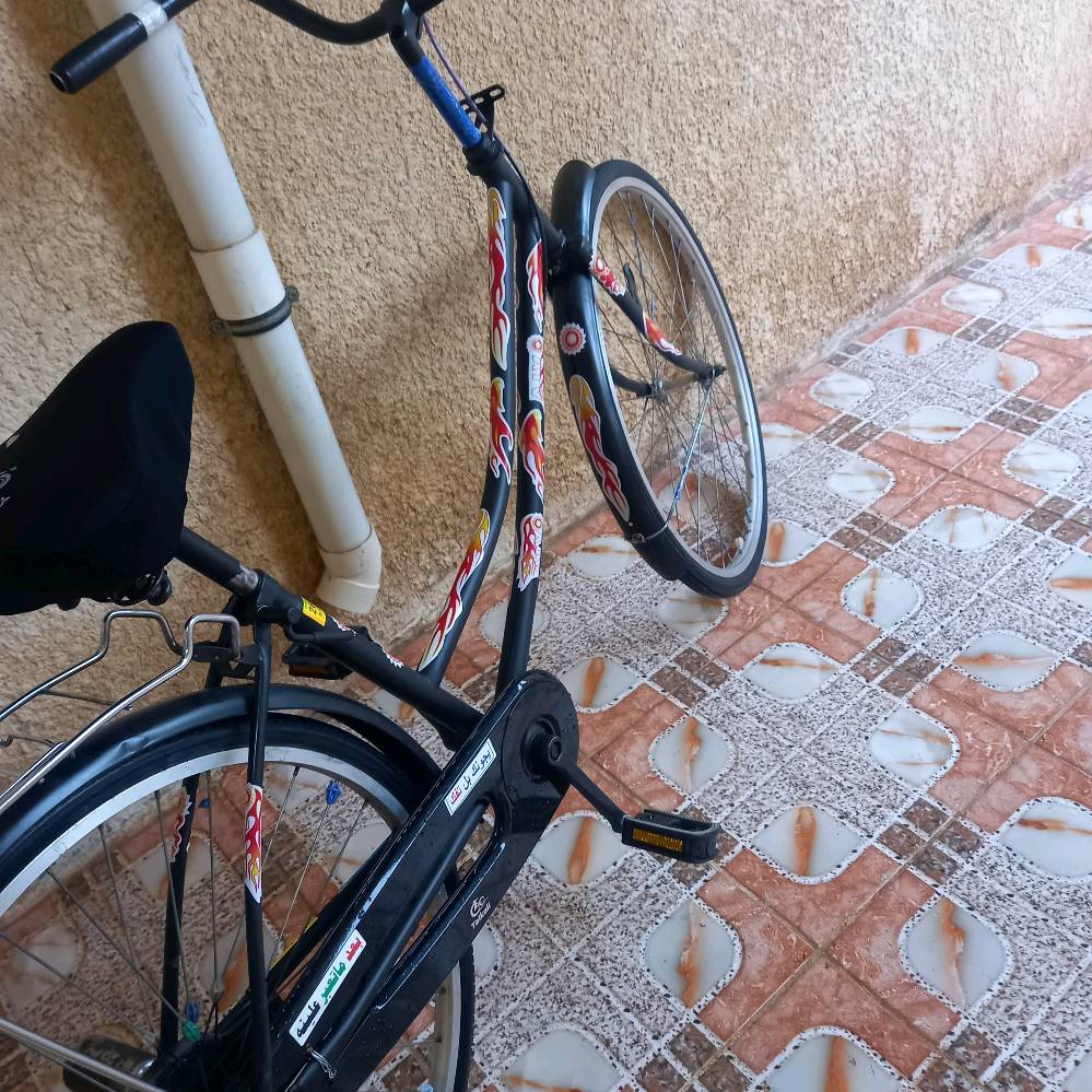 سلام عليكم  بايسكل موزه حجم 26 مكانه تكريت القادسيه  السعر 85 وبي مجال.30826550781