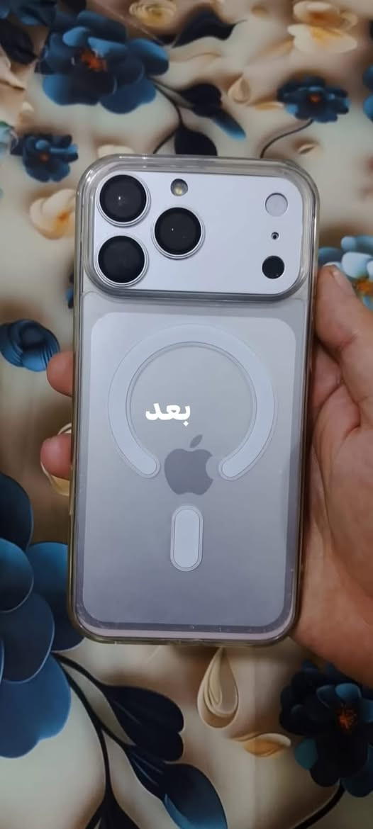 ايفون 16بروماكس

ذاكره256
لون صحراوي
شادله تحويره 17لاصق ضهر وجوانب وكفر

بطارية بلاديه 91‎%‎
عدد دورات660
نظافة الجهاز98‎%‎شخط واحد مابي

مستبدل شاشه احسن نوع بالسوك حواف ناعمه3خيارات
مستبدل ضهر من جهاز ثاني

الباقي مكفول وعلى وضع الشركة 
970
وبي مجال قليل
مكاني نجف
بدون اي ملحقات
***********
مابي واتساب

