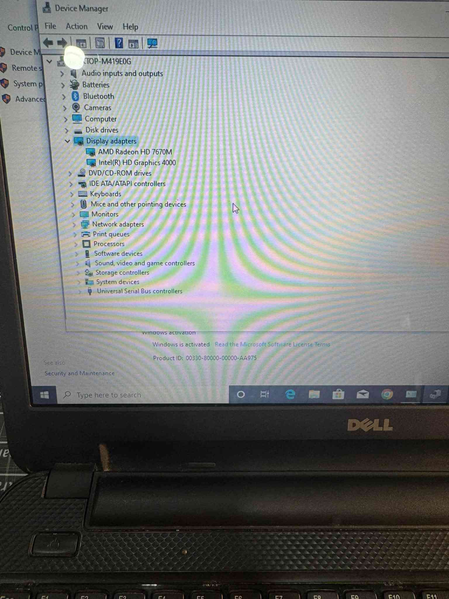 💻 لابتۆپی Dell Inspiron 3521 (خاوەن کارتی شاشەی دەرەکی AMD) 💻
ئەگەر بەدوای لابتۆپێکدا دەگەڕێیت کە سەرەڕای کاری ئۆفیس و خوێندن، بۆ بەرنامەی گرافیکی و یاری سووکیش دەستببات، ئەم مۆدێلەی Dell هەڵبژاردنێکی زۆر باشە:

✨ تایبەتمەندییە تەواوەکان:

1- ناوی لابتۆپ: Dell Inspiron 3521

2- پڕۆسێسەر (CPU): Intel Core i5-3317U @ 1.70GHz (نەوەی سێیەم - Gen 3)

3- ڕام (RAM): 8GB DDR3

4- هارد (Storage): 256GB SSD (FORCE LE 200) – خێراییەکی زۆر بەرز

5- کارتی شاشە (Graphics):
• دەرەکی: AMD Radeon HD 7670M (بۆ بەرنامەی گرافیکی و یاری)
• ناوەکی: Intel HD Graphics 4000

6- شاشە: ١٥.٦ ئینج (قیاسی گەورە)

7- کیبۆرد: کیبۆردی کامل دارای بەشی ژمارەکان (Numpad) بە پیتە کوردی و ئینگلیزییەکانەوە

8- سیستم: Windows 10 Pro (64-bit) ئامادەکراو

9- کەلوپەل و تایبەتمەندی تر: کامێرای وێبکام، وایەر شەحن، DVD Drive، دەرچەی HDMI و USB

💰 نرخ: تەنها ١٥٠ هەزار (کەمێک مەعامەلەی تێدایە)

📦 گەیاندن بۆ هەموو شارەکان بەردەستە!

📥 بۆ داواکردن و کڕین، نامە بنێرن بۆ وەتسئەپ یان سەردانی دووکان بکەن.

📞 ژمارەی تەلەفۆن و وەتسئەپ: ***********

📍 ناونیشان: هەڵەبجەی شەهید - پشت قوتابخانەی بورهان

نص مكتوب في الصور:
- Task Manager
- File Options View
- Processes Performance App history Startup Users Details Services
- CPU
- 2% 0.80 GHz
- Memory
- 1.7/7.9 GB (22%)
- Disk 0 (C: E:)
- SSD
- 1%
- Intel(R) Core(TM) i5-3317U CPU @ 1.70GHz
- % Utilization
- 100%
- 60 seconds
- Utilization
- 2%
- Speed
- 0.80 GHz
- Base speed:
- Sockets:
- Cores:
- 1.70 GHz
- 1
- 2
- Processes Threads Handles
- 140 1395 47763
- Up time
- 1:06:23:59
- Logical processors: 4
- Virtualization:
- L1 cache:
- L2 cache:
- L3 cache:
- Enabled
- 128 KB
- 512 KB
- 3.0 MB
- Fewer details
- Open Resource Monitor
- Type here to search
- DELL
- 04:12
- ENG
- 08/02/2025
- Task Manager File Options View Processes Performance App history Startup Users Details Services CPU 2% 0.81 GHz 8.0 GB DDR3 7.9 GB Memory 1.7/7.9 GB (22%) Memory Memory usage 60 seconds Memory composition In use (Compressed) 1.7 GB (15.1 MB) Available 6.2 GB Speed 1333 MHz Slots used: 2 of 2 Form factor: SODIMM Hardware reserved: 125 MB Committed 1.6/9.8 GB Cached 1.1 GB Paged pool 114 MB Non-paged pool 87.8 MB Fewer details Open Resource Monitor O Type here to search ENG
- Task Manager File Options View Processes Performance App history Startup Users Details Services 1 GHz Memory 1.7/7.9 GB (22%) Disk 0 (C: E:) SSD 0% Disk 0 (C: E:) FORCE LE 200-256 100% 60 seconds Active time 100 KB/s 0% 60 seconds Disk transfer rate Active time Average response time Capacity: 239 GB 0% 0.1 ms Formatted: 239 GB System disk: Yes Read speed Write speed Page file: Yes 0 KB/s 4.1 KB/s Type: SSD Fewer details Open Resource Monitor Type here to search 08:12 ENG DELL
- System Control Panel System and Security System Control Panel Home Device ... View basic information about your computer Windows edition Windows 10 Pro 	 2020 Microsoft Corporation. All rights reserved. System Manufacturer: Dell Technologies Model: Inspiron 3521 Processor: Intel(R) Core(TM) i5-3317U CPU @ 1.70GHz 1.70 GHz Installed memory (RAM): 8.00 GB (7.88 GB usable) System type: 64-bit Operating System, x64-based processor Pen and Touch: No Pen or Touch Input is available for this Display Dell Technologies support Phone number: 1-800-624-9896 Support hours: In the United States, 24 hours a day, 7 days a week Website: Online support Computer name, domain, and workgroup settings Computer name: DESKTOP-M419E0G Full computer name: DESKTOP-M419E0G Computer description: Workgroup: WORKGROUP Windows activation Windows is activated Read the Microsoft Software License Terms Product ID: 00330-80000-00000-AA975 See also Security and Maintenance Change product key Type here to search DELL
- Device Manager
- Control Panel
- File Action View Help
- Remote settings
- System protection
- Advanced system settings
- DESKTOP-M419E0G
- Audio inputs and outputs
- Batteries
- Bluetooth
- Cameras
- Computer
- Disk drives
- Display adapters
- AMD Radeon HD 7670M
- Intel(R) HD Graphics 4000
- DVD/CD-ROM drives
- IDE ATA/ATAPI controllers
- Keyboards
- Mice and other pointing devices
- Monitors
- Network adapters
- Print queues
- Processors
- Software devices
- Sound, video and game controllers
- Storage controllers
- System devices
- Universal Serial Bus controllers
- Windows activation
- Windows is activated Read the Microsoft Software License Terms
- Product ID: 00330-80000-00000-AA975
- See also
- Security and Maintenance