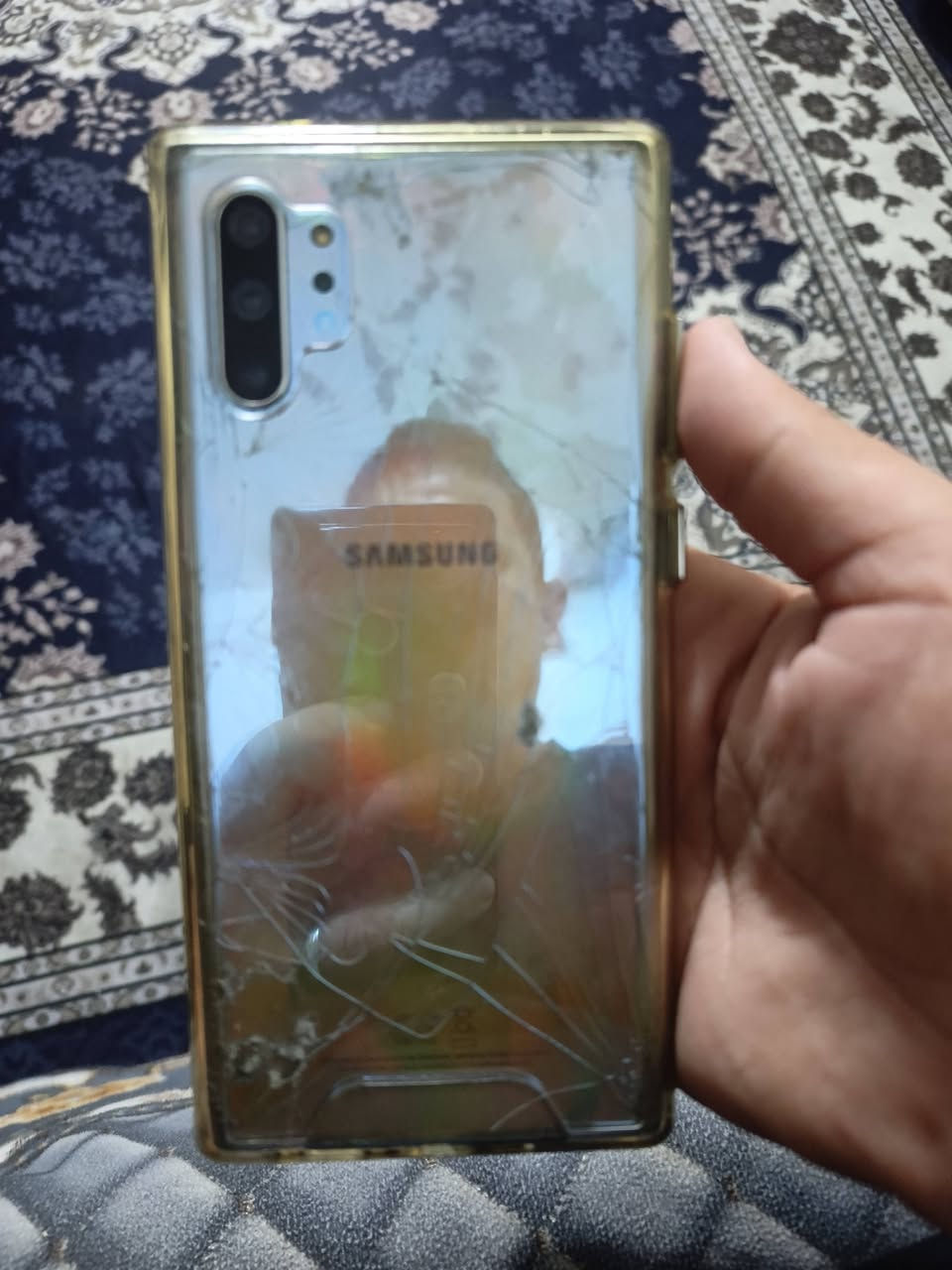سلام عليكم لبيع نوت 10 مكفول بي فطر بس ما ماثر علية ذاكرة 256 سعر 150 شراي يجي خاص لو يتصل *********** بغداد مدينة صدر

نص مكتوب في الصور:
- حول الهاتف Galaxy Note10+ 5G تعديل رقم الهاتف غير معروف اسم الطراز Galaxy Note10+ 5G رقم الطراز SM-N976Q الرقم التسلسلي RFCN503YDNZ IMEI 359621100522317 United Arab Emirates TRA ID : 0016333/08 TA : ER75494/19 معلومات الحالة معلومات قانونية معلومات البرنامج معلومات البطارية هل تبحث عن شيء آخر؟