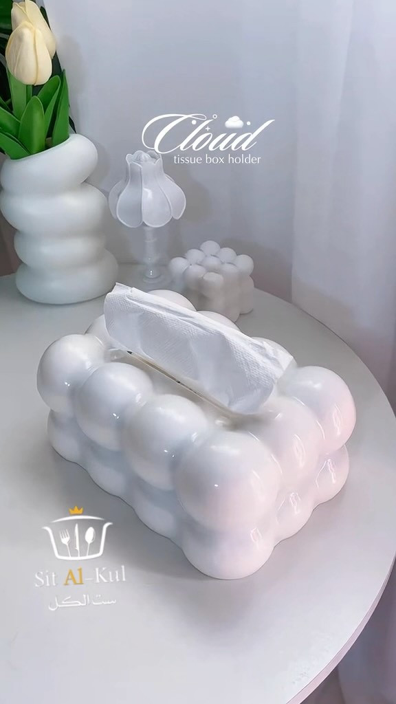 بـ 3 آلاف فقط! 🤍

التفاصيل الصغيرة هي اللي تصنع جمال البيت وتغير الروح! حامل الكلينكس بتصميم البابلز العصري، قطعة ديكور عملية وأنيقة تزيد غرفتك أو طاولة الضيوف فخامة. ✨

متوفر الآن في مجمع ست الكل 🛍️

📍 الناصرية - حي الشموخ (قريب الجسر الكهربائي)

📞 للطلب والاستفسار مراسلة الصفحة أو عبر الواتساب: 0784690370

#مجمع_ست_الكل #الناصرية #اكسبلور #ترند_العراق #ديكورات_منزلية تنسيقات_بيتي علبة_مناديل ايستاتيك اكسسوارات_منزلية AestheticHome BubbleTissue

نص مكتوب في الصور:
- Cloud tissue box holder Sit Al-Kul ست الكل
