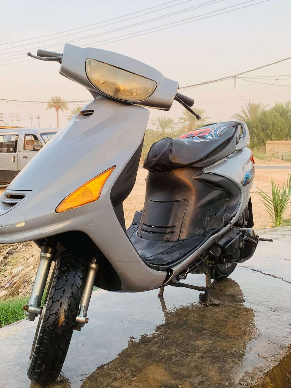 سلام عليكم  دراجه فراشه للبيع  دراجه ماعيزه شي كهربائيات كُلها شغاله مناقصها السعر خاص المكان النجف ناحية العباسيه الرقم ***********
