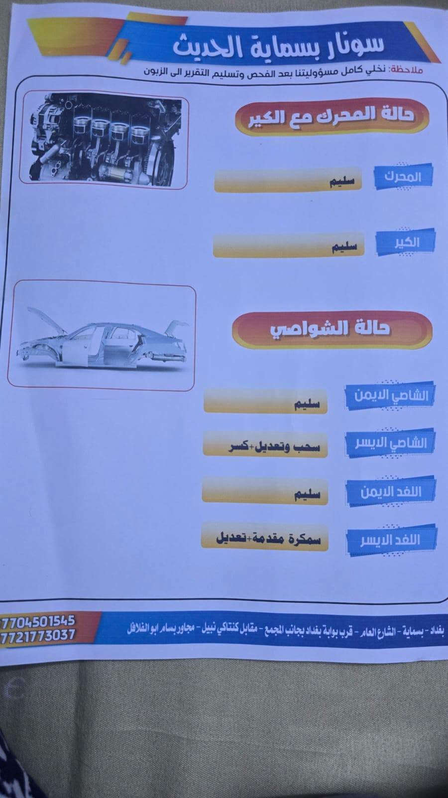 ٢٠٢٢ • وارد امريكي • رقم بغداد