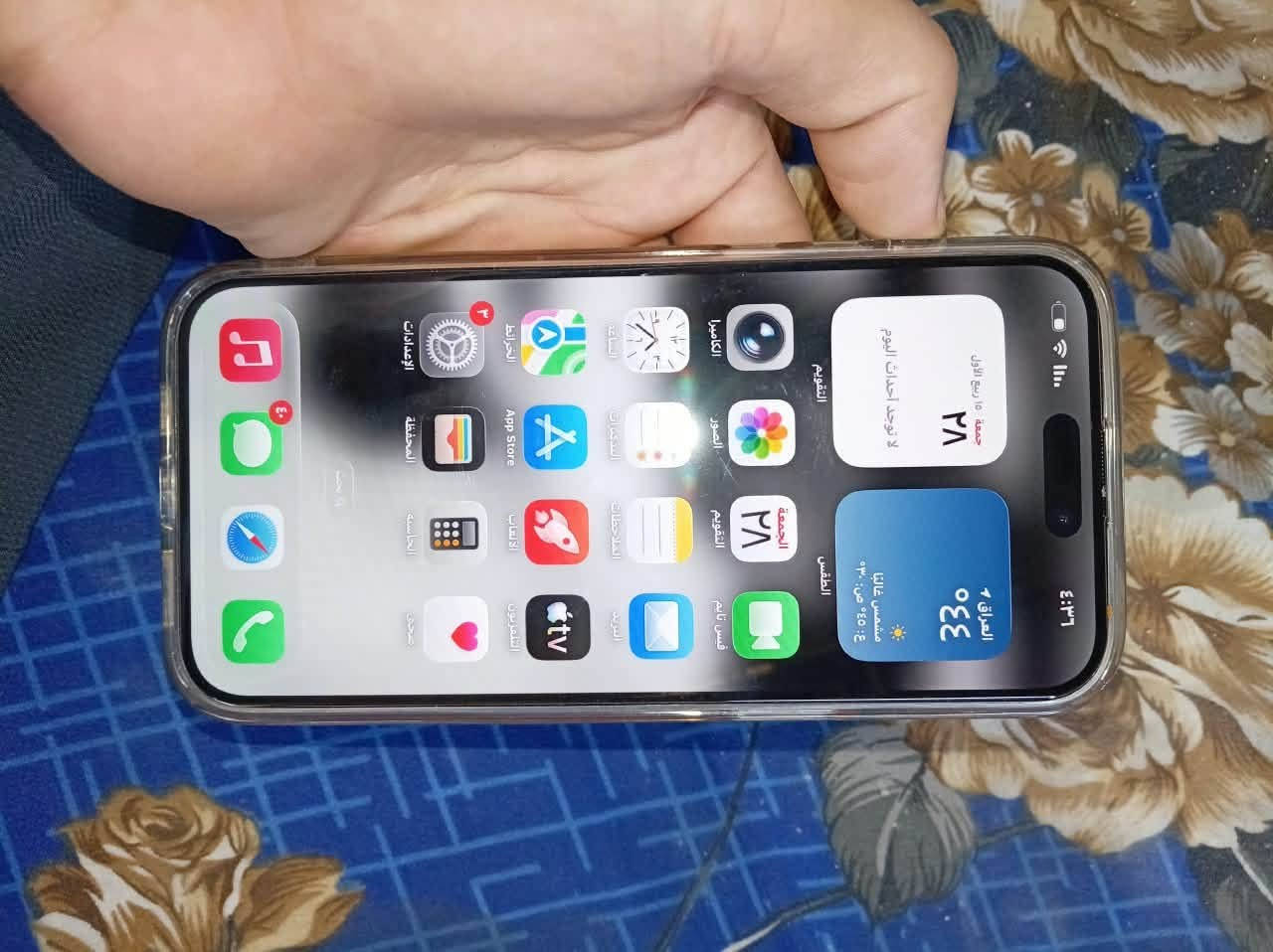 آيفون ١٤برو ماكس جديد كلشي ما مبدل بي بطاريه ٨٣ذاكرة ٢٥٦شريحه إلكترونيه تلفون جديد كلشش السعر ٩٥٠ بي مجال ***********
