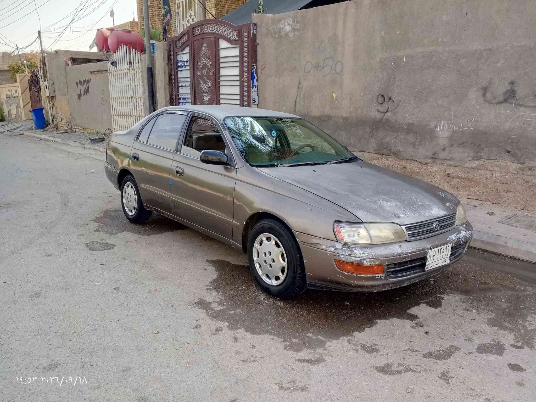 سلام عليكم
تويوتا كرونا فرخ بطه موديل 1993 رقم بغداد 

السياره مكفوله من الضربه مكينه ام الجف 
السياره خير من الله 
العنوان  واسط  النعمانيه 
رقم الهاتف (***********)

نص مكتوب في الصور:
- ١٦:٠٠ ٢٠٢٦/٠٩/١٨
- ١٦:٥٦ ٢٠٢٦/٠٩/١٨
- ١٤:٥٣ ٢٠٢٦/٠٩/١٨