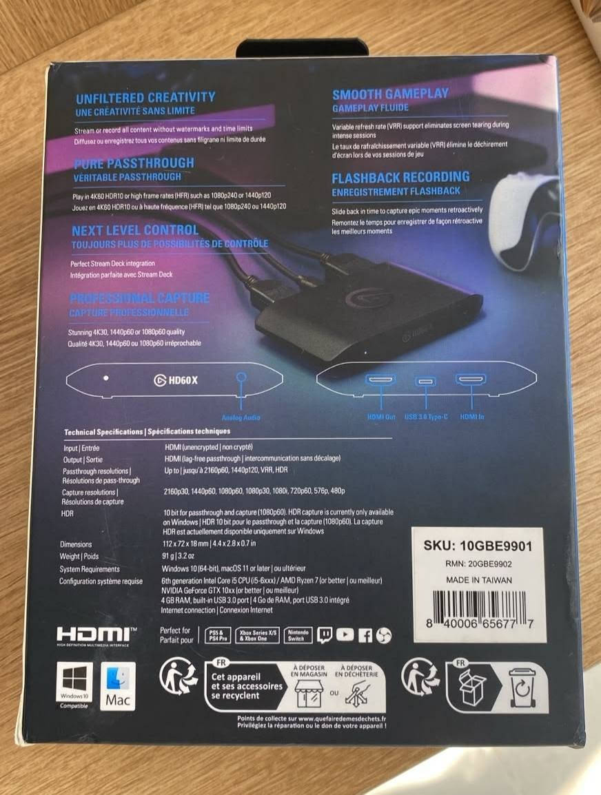 كارت Elgato • HD60 X • جديده