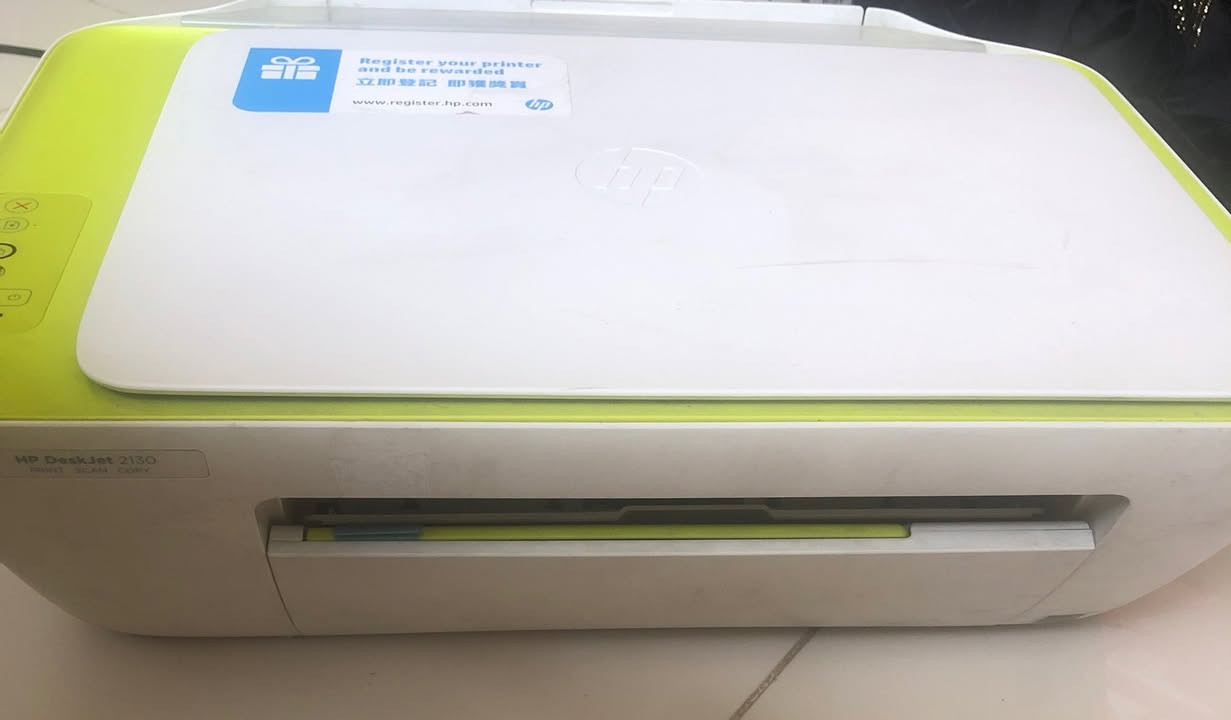 طابعة HP Deskjet 2130 • جديدة • بدون حبر