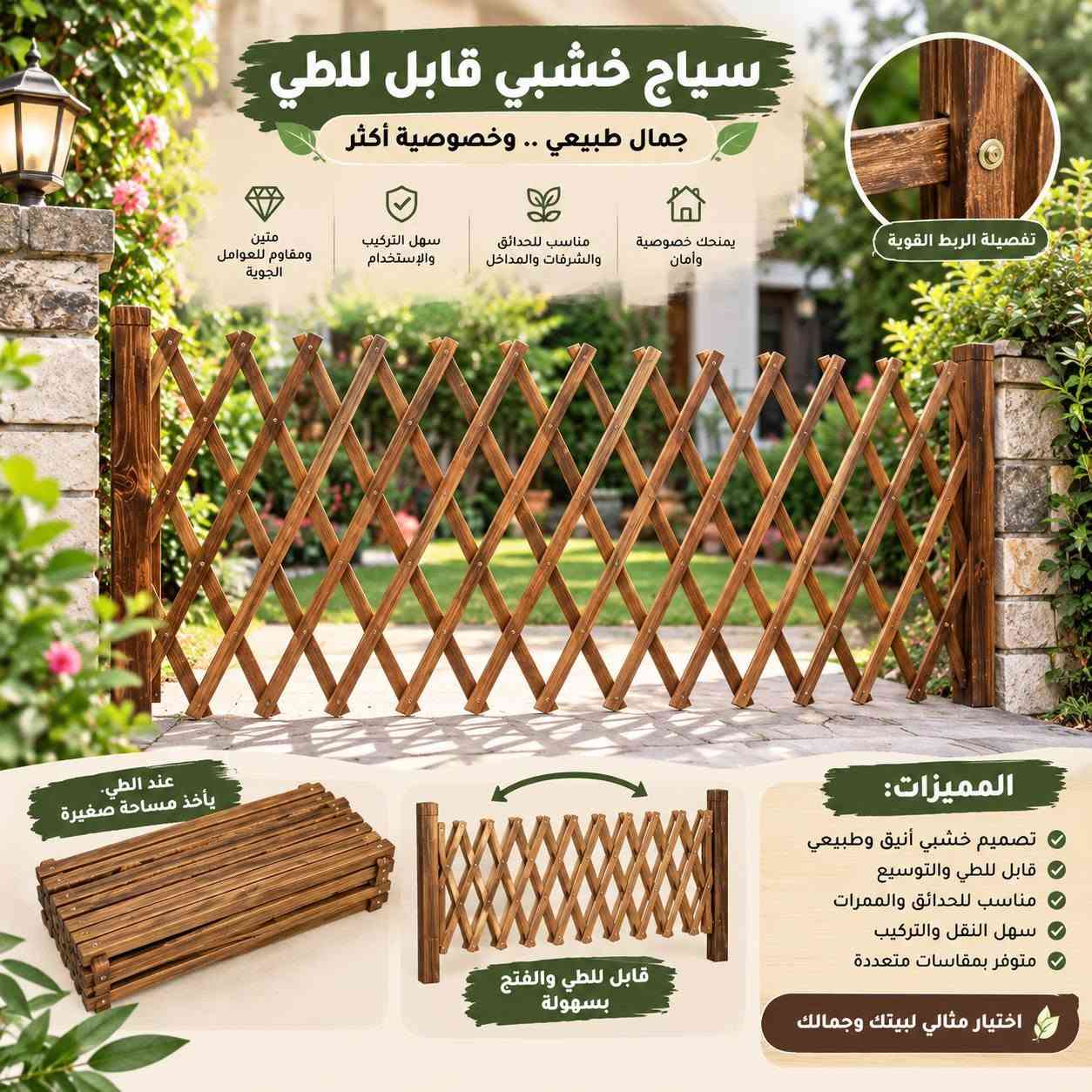 شنطة سفر • سياج خشبي • غسالة قابلة للطي