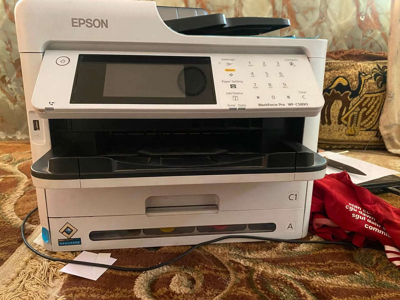 طابعة ابسون 5890 طابعة  كارتون ونايلون الشركة موجود ما مشتغل بيهه بس بندين ورق لسه على حبر الشركة ما خلص 
المكان بابل الحمزه الغربي خيكان الغربي 
السعر المطلوب 750 الف 
الرقم *********** 
سبب البيع فتحت مكتبه قبل شهر وما استفاديت واريد ابيع الغراض 
مع كامره نيكون 5200 الكامره كامل الملحقات وياهه استاند ثلاثي الارجل سعرهه هيه والملحقات 350 الف
موصفات الطابعة 
سرعة الطباعة 30 نسخه بالدقيقة 
سكنر 
طباعة ورق صور معاملات 300 غرام 
سحب ملازم وكتب 
سحب من المبايل 
وباقي المواصفات موجوده في الوصف
