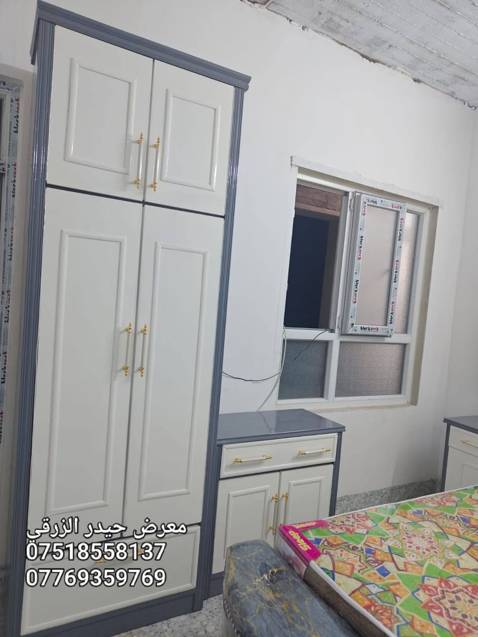 معمل ومعرض حيدر الزرقي لبيع غرف النوم الصاج (نقدا) و (بالتقسيط) على 12و 18 بدون مقدمة
خدمة استبدال الغرفة القديمة بغرفة جديدة مع الاتفاق على الفرق
العنوان الموصل الايمن الصناعة القديمة اليابسات بالقرب من جامع ابو زعيان
*********** يوجد واتساب
*********** يوجد واتساب
المشمولين بالاقساط جميع الموظفين والمتقاعدين وابطال الداخلية والدفاع  حاملي بطاقة الماستر كارد
