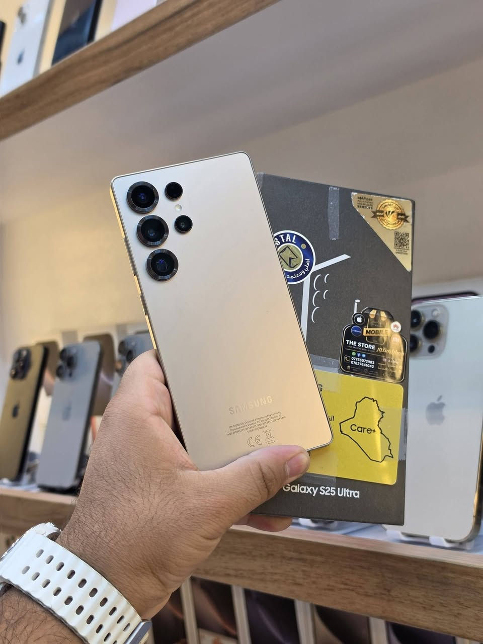 ( مركز موبايل ستور) 📱
بيع موبايلات بالنقد والاقساط 
ضمان حقيقي ✅️

العنوان:-
بابل مسيب شارع البلديه مجاور صيدليه سندباد مقابيل مختبر الرحمن اسم المحل (مركز موبايل ستور) ***********

S25 الترا
256
شرق اوسط 
خطين
وكاله الوطني
وكارت شاشه ذهبي
كامل ملحقات 
كفاله عامه
لون/jet black 
نضافه 100%
السعر/1165
🔴🔴🔴🔴🔴
S25 الترا
256
شرق اوسط 
خطين
وكاله عين الفهد
وكارت شاشه ذهبي
كامل ملحقات 
كفاله عامه
لون تيتانيوم 
نضافه 100%
السعر/1165
🔴🔴🔴🔴🔴
S25 الترا
256
شرق اوسط 
خطين
كامل ملحقات 
كفاله عامه
نضافه 100%
السعر/1075
🔴🔴🔴🔴🔴
S24 الترا
256
شرق اوسط 
خطين
كفاله عامه 
كامل ملحقات 
نضافه 99%
السعر/965
🔴🔴🔴🔴🔴
Samsung watch 8 classic
حجم 46mm
ضمان وكاله عين الفهد
كامل ملحقات 
نضافه 100%
مستعمل اسبوع فقط
لون اسود🖤
السعر/325
