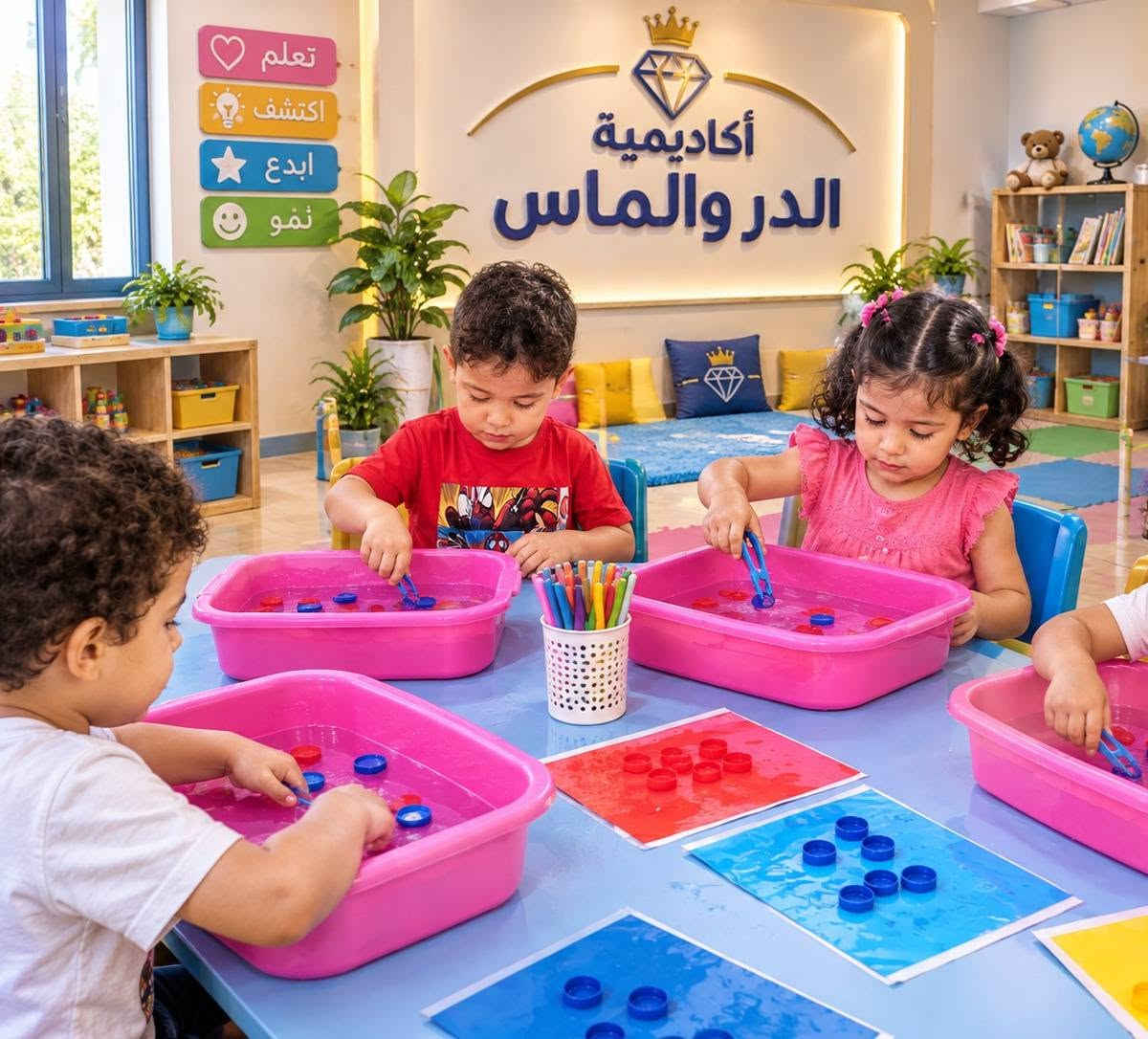 التآزر البصري الحركي
👀 أشوف… وأحرّك إيدي.
👁️ عيني تتابع… وإيدي تنفّذ.
🎯 أركّز بعيني وأصيب بإيدي.
👀 التركيز يبدأ من العين.
🤲 عيني وإيدي يشتغلن سوا.
🧩 أشوف الهدف… وأوصله.
🎯 دقّة أكثر… وتركيز أعلى.
👀 أتابع الحركة خطوة بخطوة.
🤲 أتحكّم بحركتي بتركيز.
🌟 عين مركّزة… ويد متناسقة.
🧠 ندرّب العين واليد معاً.
✨ كل محاولة تقوّي التآزر.
🎯 من النظر إلى الحركة.
👀 أركّز… أحدد… أنفّذ.
🤲 حركة دقيقة تبدأ بنظرة دقيقة.
🌱 تدريب بسيط… ومهارة تكبر.

***********
***********
