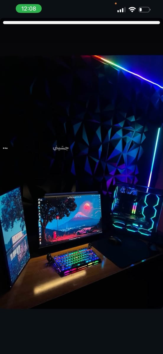 السلام عليكم 
تجميعة للبيع
كرت الشاشه: RTX5080 ZOTAC SOLID
المعالج: CPU AMD Ryzen 7 9800X3D Tray
 المذربورد: ASUS TUF Gaming X870-PLUS WIFI
 الرامات: XPG Lancer DDR5 32GB (16GB x 2) 6400MHz CL32
 المبرد المائي: Thermalright Frozen Warframe 360 LCD (TROFEO VISTION)
 الكيس: Lian Li O11D Vision Compact (Black)
 مجهز الطاقة (باور سبلاي): MSI MAG A1000GL PCIe5 1000W
 التخزين: WD_BLACK 2TB NVMe PCIe Gen 4 (7250)
 المراوح: Asiahorse Nyota Case Fans (Black/White - Reverse/Normal) x 3
السعر 4,000,000  فقطططط كيس📍📍📍

كراتين القطع كلها موجوده ومهجزة من مكتب كالكسي بشهر ال10 الفات 

ملحقات وياها شاشة g9 oled 240hz
Ups online 
Mouse logitech superlight 2
Keyboard gravastar mercury 
سماعه huperx cloud 3 s 
ميز تفصال 180x60 
وبعد اكو هواي ملحقات اضافيه
مكاني بغداد المشتل توصيل ماعندي وقطع ما ابيع📍📍
***********
