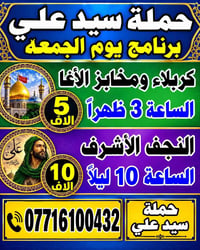 حملة سيد علي • كربلاء • النجف الأشرف