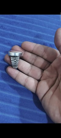جزع يماني • فضة ثخينة • مقاس ٢٦-٢٧