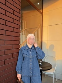 طقم جينز • قميص ٨٠سم • مقاسات ٣٨-٤٨