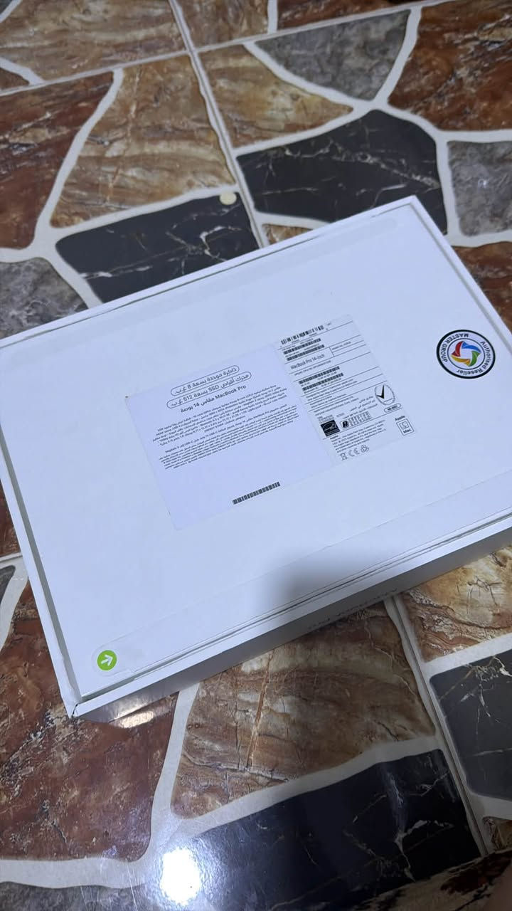 💻 MacBook Pro M3 Pro للبيع
• قياس 14 إنش
• ذاكرة 8GB
• تخزين SSD 512GB
• البطارية 89% – حالة طبيعية
• عدد دورات الشحن: 217 دورة

💰 السعر: 1,800,000 دينار عراقي
📞 للتواصل: ***********
