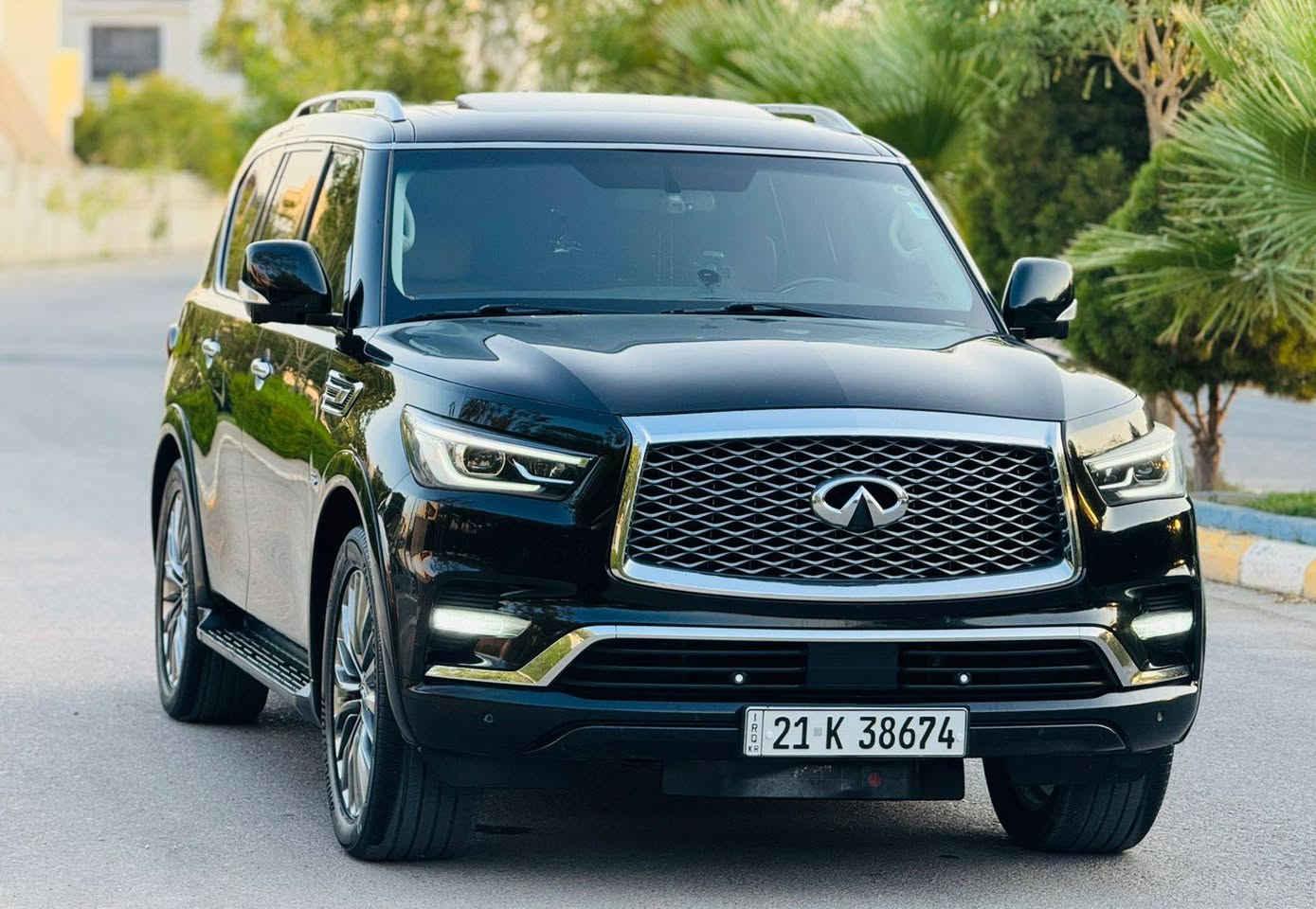 سلام عليكم من رخصه الادمن المحترم للبيع فقط ❤️والسعر بلاش بلاش 
***********
أنفنتيQX,80  موديل 2019 خليجي فووول فوووول مواصفات VIPمحرك 8 سلندر حجم 5600 ماشيه 145 كيلو متر بدون قطره صبغ وسونار مرفق مع صور رقم سليمانيه انكليزي لحد 2031 بأسمي هزه جديده شرط التحويل او الوكاله 
المواصفات / 
كيرو محرك شرط مامفتوح 
تبريد ثلج 
دواخل صاج ملكي 
سبعه راكب 
بصمه ابواب 
بصمه تشغيل 
كوشنات تدفئه وتبريد 
لايتات زنون ودوار 
حساس امامي خلفي 
كاميره 360 
تخم تايرات ويل كروم 22  جديد
دواخل مشمشي بلاد 
3 شاشات DVD
صندوك كهرائي 
دبل اكسل 
كوشنات كهرباء 
تشغيل عن بعد 
سلايت 
خمس كاميرات 
رادار امامي خلفي 
تحكمات فووول 
نظام ايكو 
كوشنات خزن 
ثلاث وضعيات قياده 
اوتو بريك 
12 ايرباك 
لايتات ليد 
ومرايه شفط وكهرباء 
ثلاجه 
أخوان سياره مال بيت وسعر جوه سوك وبدون برغي نقص مكانهه ديالى / خانقين -----سعرهه 273
