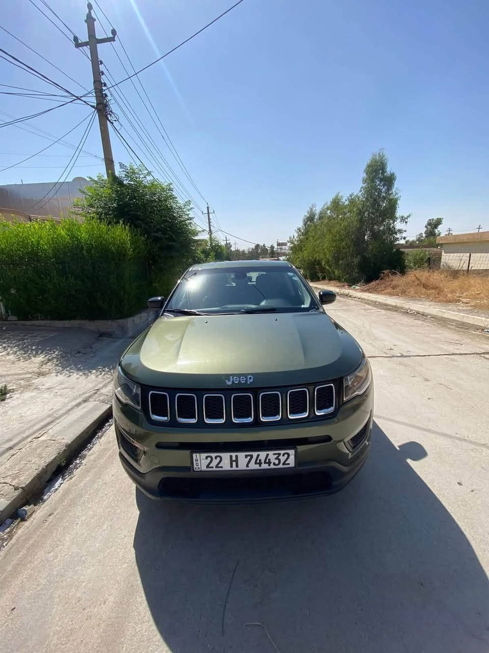 🙋🏻‍♂️السلام عليكم
للبيع جيب كومباس موديل 2021🚘
مواصفات سبورت محرك 4 سلندر 2400🔥
دوش المرغوب مو التوربو 🐎
 بي قطعه صبغ بس البوند واقل الشبر تعديل بالجاملغ 🎨
باقي السياره كفاله من كلشي✅
 باسمي شرط التحويل ❗️ 
بي دفتر بانزين ⛽️
 سعره137 وبي مجال ‏للطيبين ￼💵￼
رقم تلفون ***********📞☎️
عنوان سيارة كركوك التون كوبري 📍
