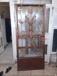 فرده باب نقش ملكي داخلهه فرتين شباج حديد 2ملم عرض 90ارتفاع 2متر بدون چ...