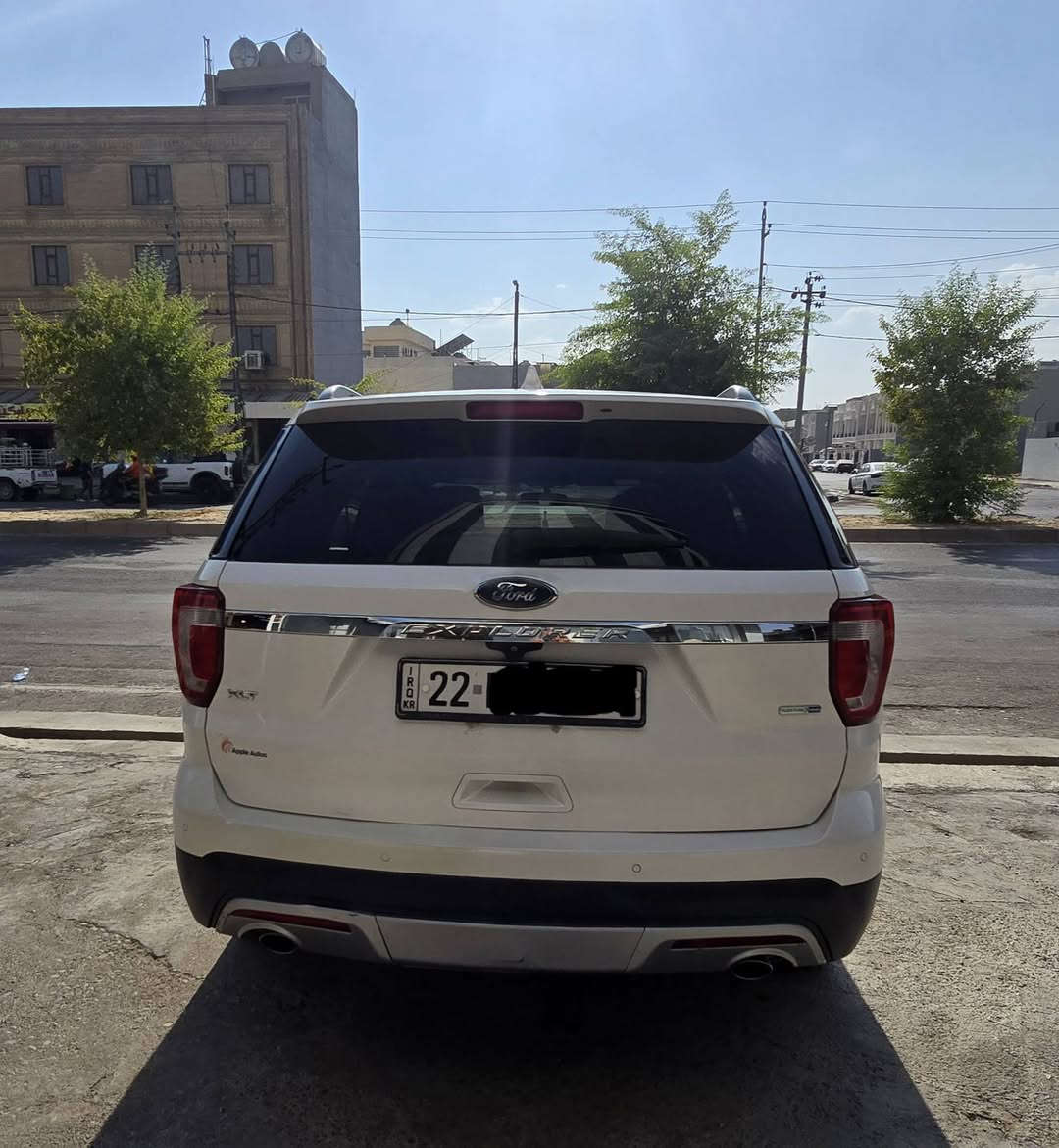 ‏‎‏‎فورد اكسبلورر ٢٠١٦  Ford Explorer
‏‎‏‎وراد أمريكي.     —فور ويل 4x4
‏‎‏‎الموديل           —     ٢٠١٦
فئة.                 —     XLT بانوراما
حجم المكينه   —    V6/3500
‏‎‏‎اللون                —     ابيض ـ سدفی
‏‎‏‎المسافه المقطوعه —  97 مایل 

‏‎‏‎حاله السياره. — ٢ قطعةصبغ باب و جامغ ورة سايق بدون ضرر  داخل
‏‎‏‎المواصفات 
-كير عادي+ توماتيك+سپورت
‏‎‏‎- بصمة تشغيل 
‏‎‏‎- بصمة أبواب 
‏‎‏‎-تشغيل عن بعد
-داخل اسود
-شاشه ديجتال
‏‎‏‎-كشنات جلد
-كشنات اماميه كهربائي
-حساس امامي 
-حساس خلفي
-كامرة
‏‎‏‎- شاشه كبيره تدعم نظام الأبل كار
-اشاره بالمرايه   
‏‎‏‎- تبريد مركزي 
‏‎‏‎- بگ لايت LED 
‏‎-صندوق كهربائي و شفت
‏‎-كشنات ثلاث مقعد
‏‎‏‎- كود باب 
‏‎‏‎-كرسي السايق والراكب بحركه كهربائيه
‏‎‏‎-تحكم ستيرن جهتين 
‏‎‏‎-تحديد سرعه 
‏‎‏‎-مانع انزلاق 
‏‎‏‎-ليد نهاري
‏‎‏‎باقي المواصفات المعروفه

‏‎‏‎رقم السياره    —     اربيل 
بعد بيها مواصفات..
🔥مكان سيارة / اربيل
💎واتساب + فایبر  ***********

فۆرد ئێکسپلۆرەر 2016
وارد ئەمریکی  فول مواسفات 
٢ پارجة بوياغ جاملغ ودةرگای پشت  سەیاق بى داخلى 
بزوێنەر: ٦ پستۆن ٣٥٠٠ 
کورسی: ٧ سەرنشین.
سیستەمی ساردکەرەوە: مەرکەزی 
شاشة گەورە
بسمە
شغال
کورسی شۆفێر: کارەبایی.
گێڕ: شفتات لەسەر سوکان. عادی+سپۆرت+توماتیک
شاشە: شاشەی گةورە
تێبینییەکان:
هەموو شتێکی توندوتۆڵە و هیچ کەموکوڕییەکی نییە (گێڕ، مەکینە و کارەباییات بەشەرت).
ڕۆیشتوو: ٩٧ هەزار 
سەنەوی نويە
شوێن: هەولير
واتساب + فایبر  ***********
